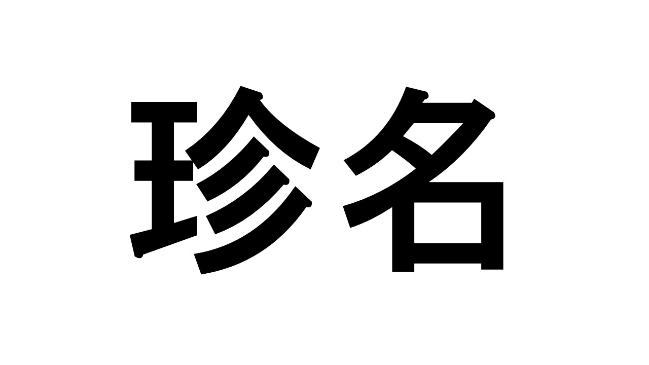 珍名辞典 今から何が可能か